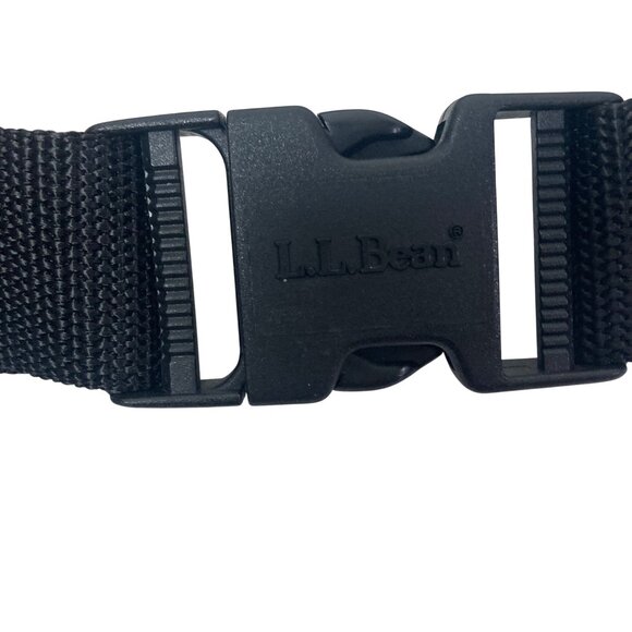 Vintage LL Bean Blue Nylon Fanny Pack Bum Bag Adjustable Strap Zippered Pocket - Picture 8 of 8